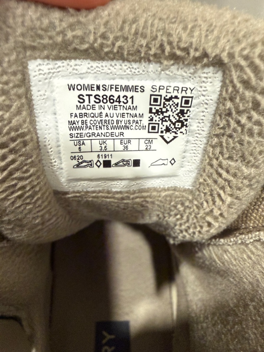 Sperry Taupe Duck Rain Boots with Side Zip and Lace - Picture 2 of 7